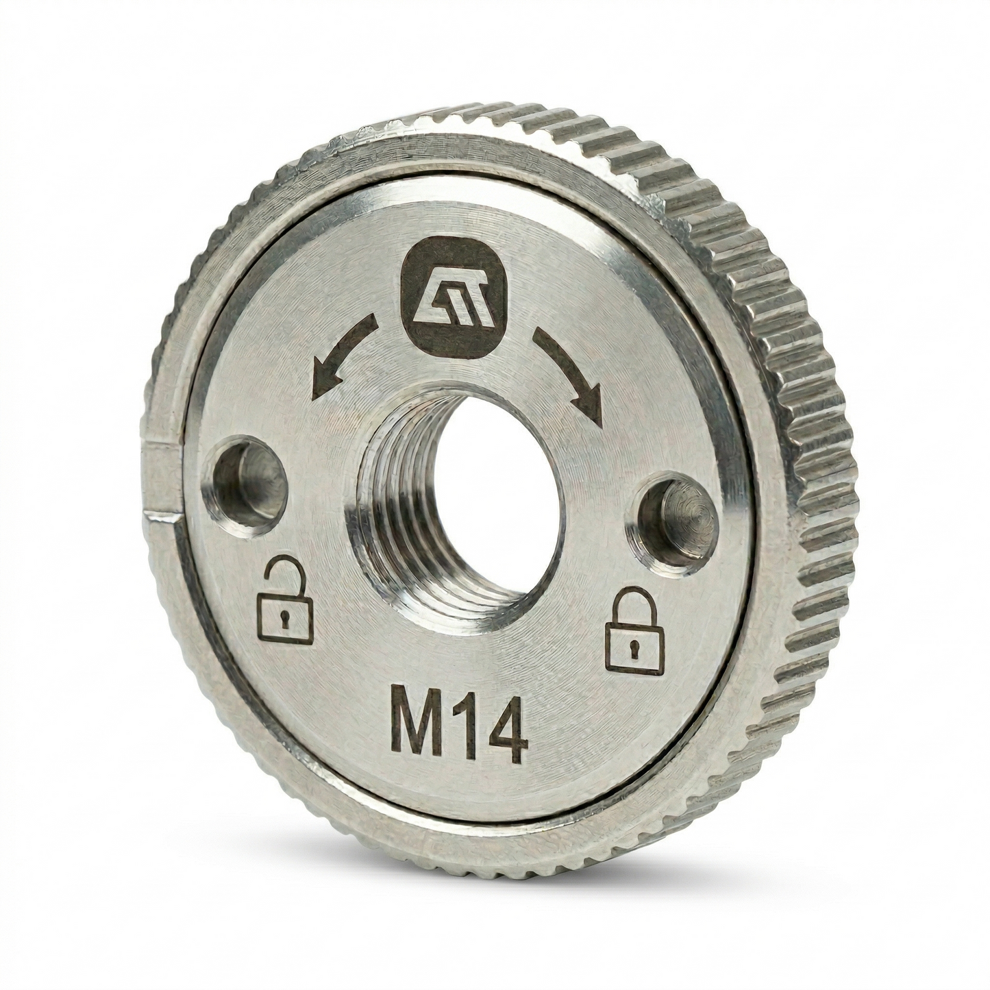 Hochwertige Schnellspannmutter M14 für Winkelschleifer – schneller, werkzeugloser Scheibenwechsel, sicherer Halt und langlebige Industrie-Qualität. Ideal für Profi- und Dauereinsatz.