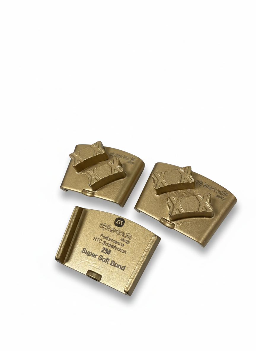 HTC Diamant-Schleifsegmente K25 im 3er-Set für Beton- und Estrichbearbeitung