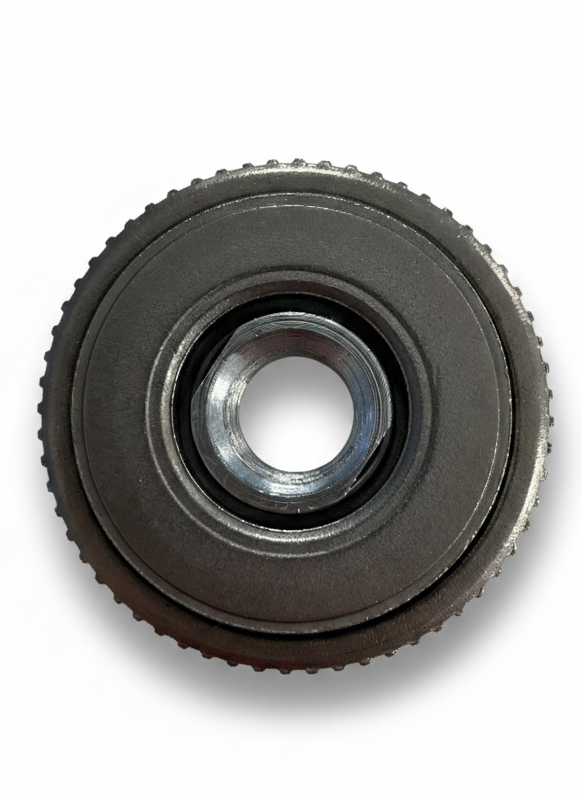 Schnellspannmutter M14 für Winkelschleifer aus gehärtetem Karbonstahl, Rückansicht